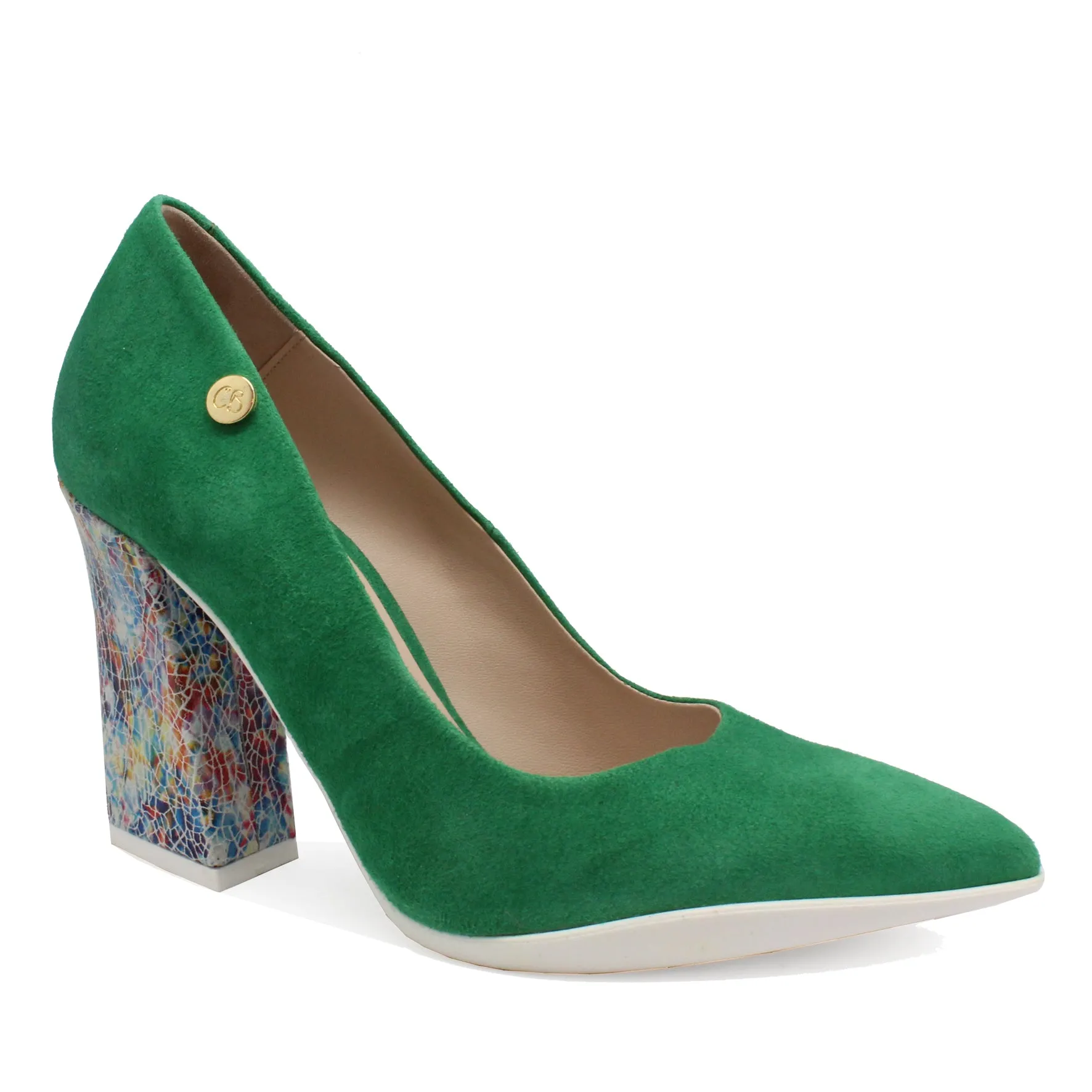 Pailette - Kelly Green high heel shoe