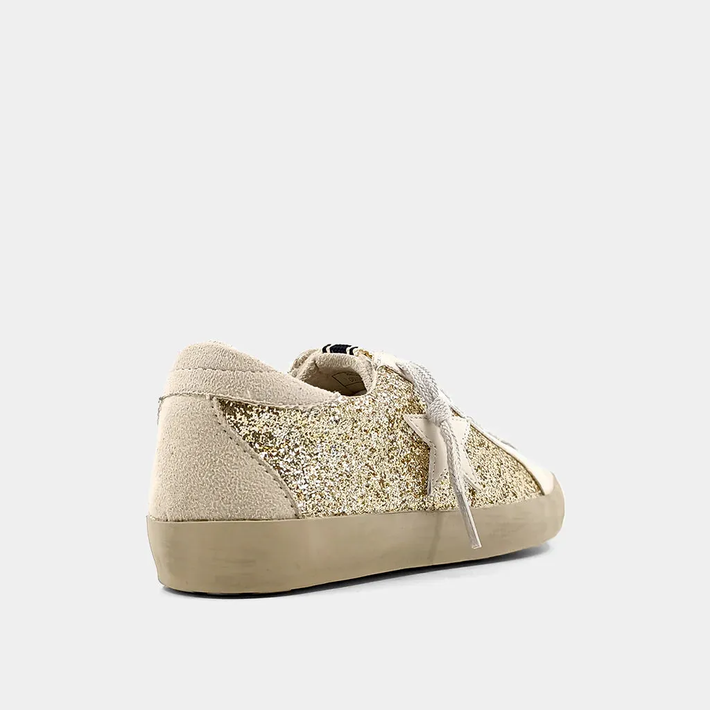 Paula Toddler Sneakers - Gold Glitter