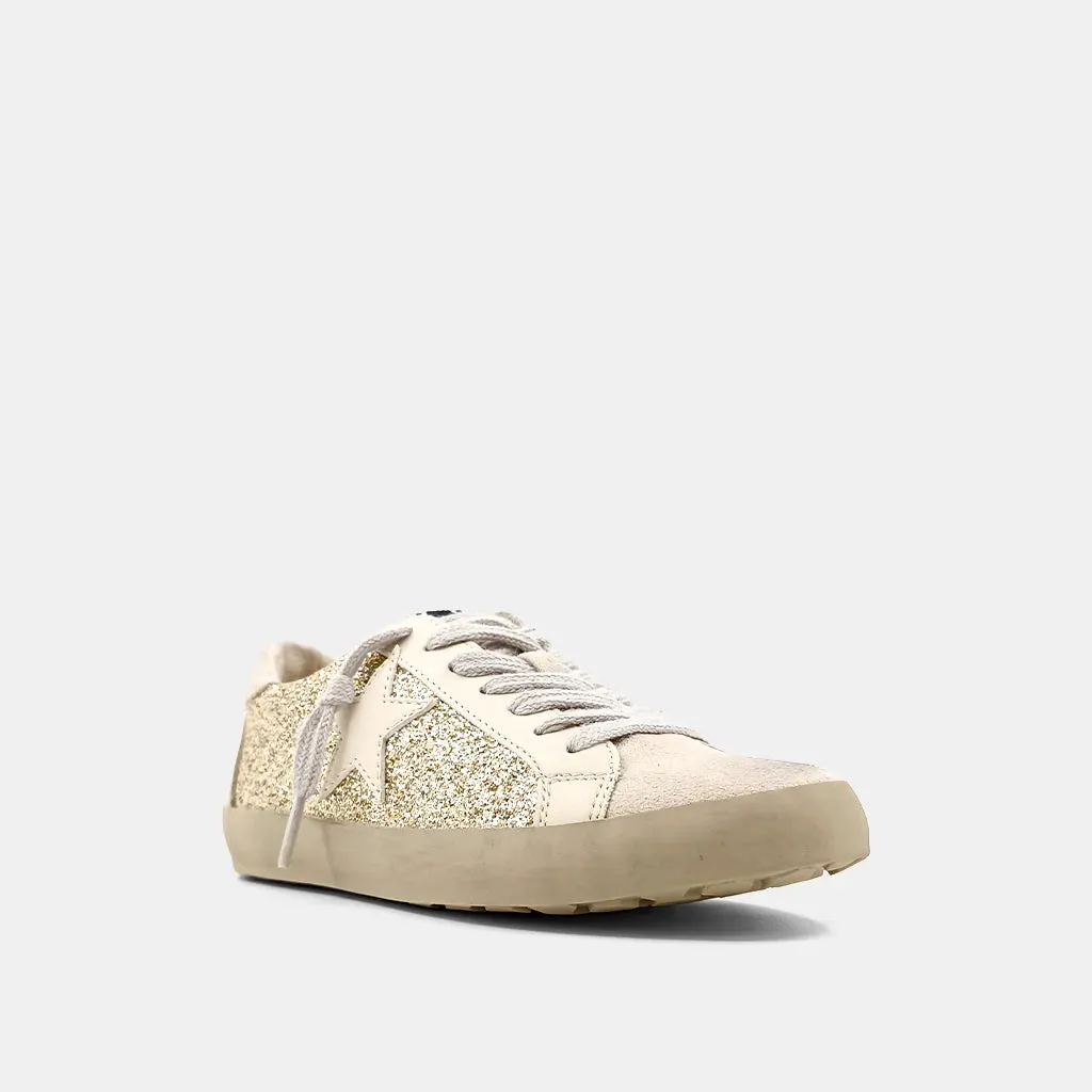 Paula Toddler Sneakers - Gold Glitter