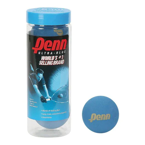 Penn Ultra Blue Racquetballs (3-Ball Can)