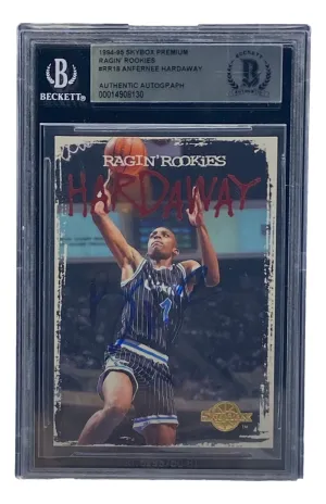 Penny Hardaway Signed Slabbed Orlando Magic 1994-95 SkyBox Premium #RR18 BAS