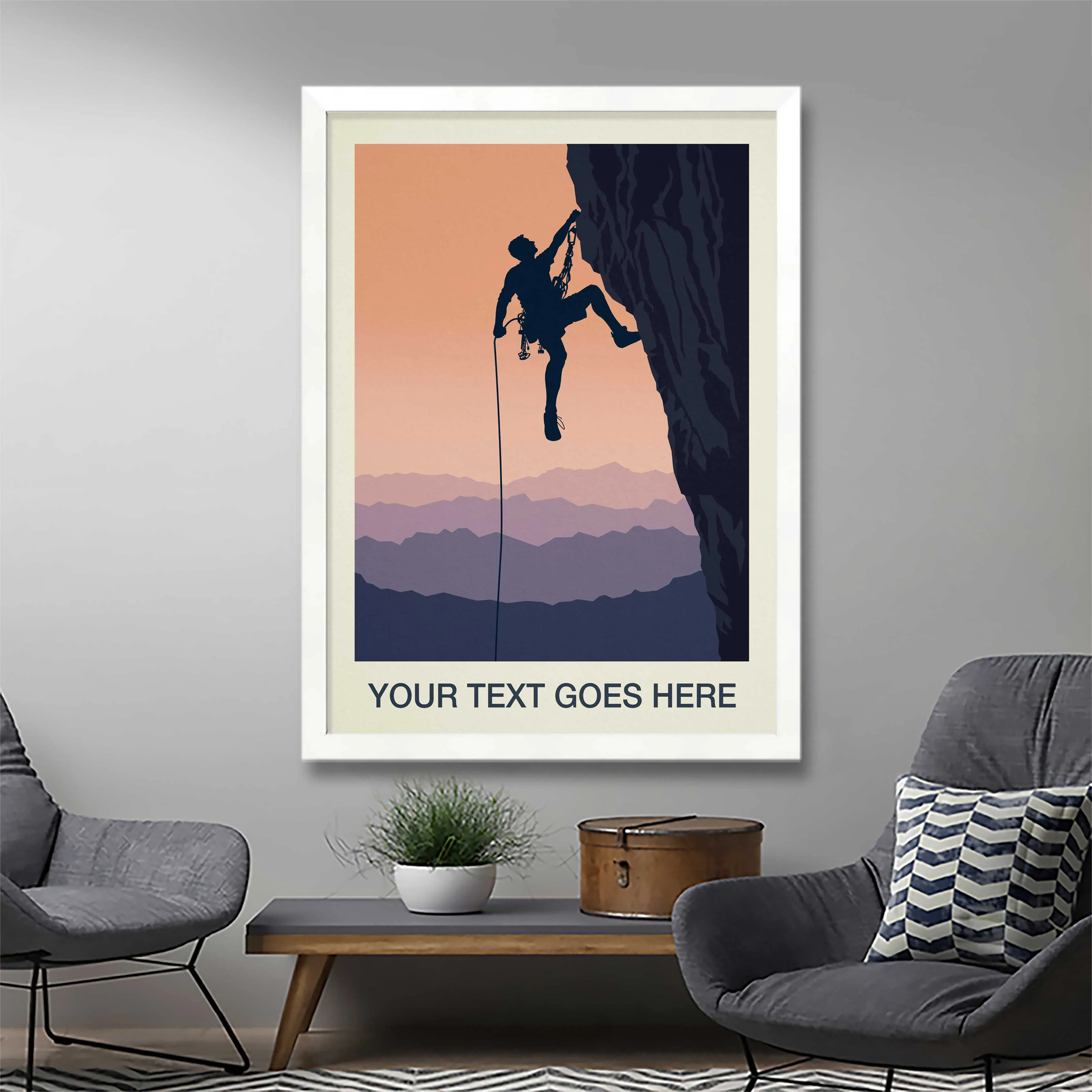 Personalised Rock Climbing Print