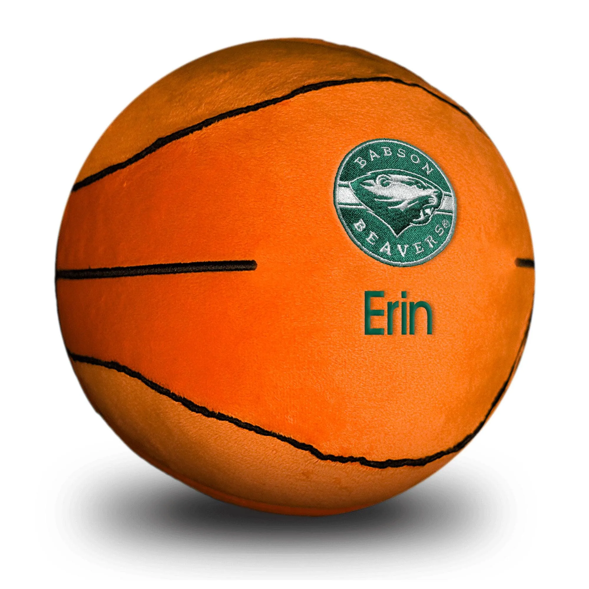 Personalized Babson Beavers Plush Basketball