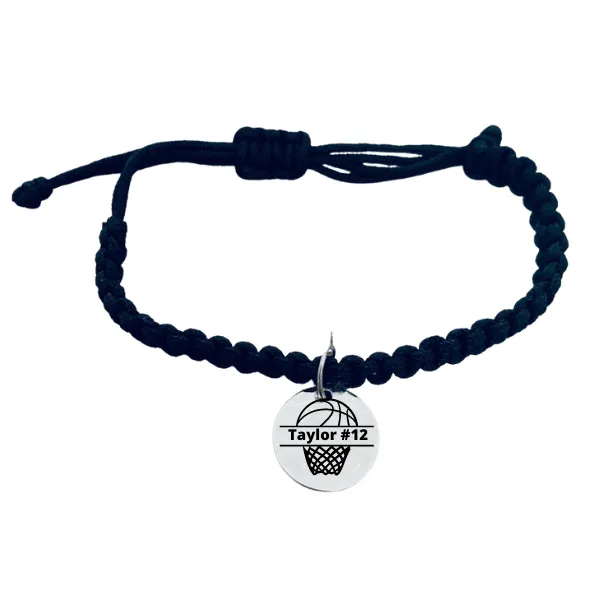 Personalized Basketball Rope Bracelet