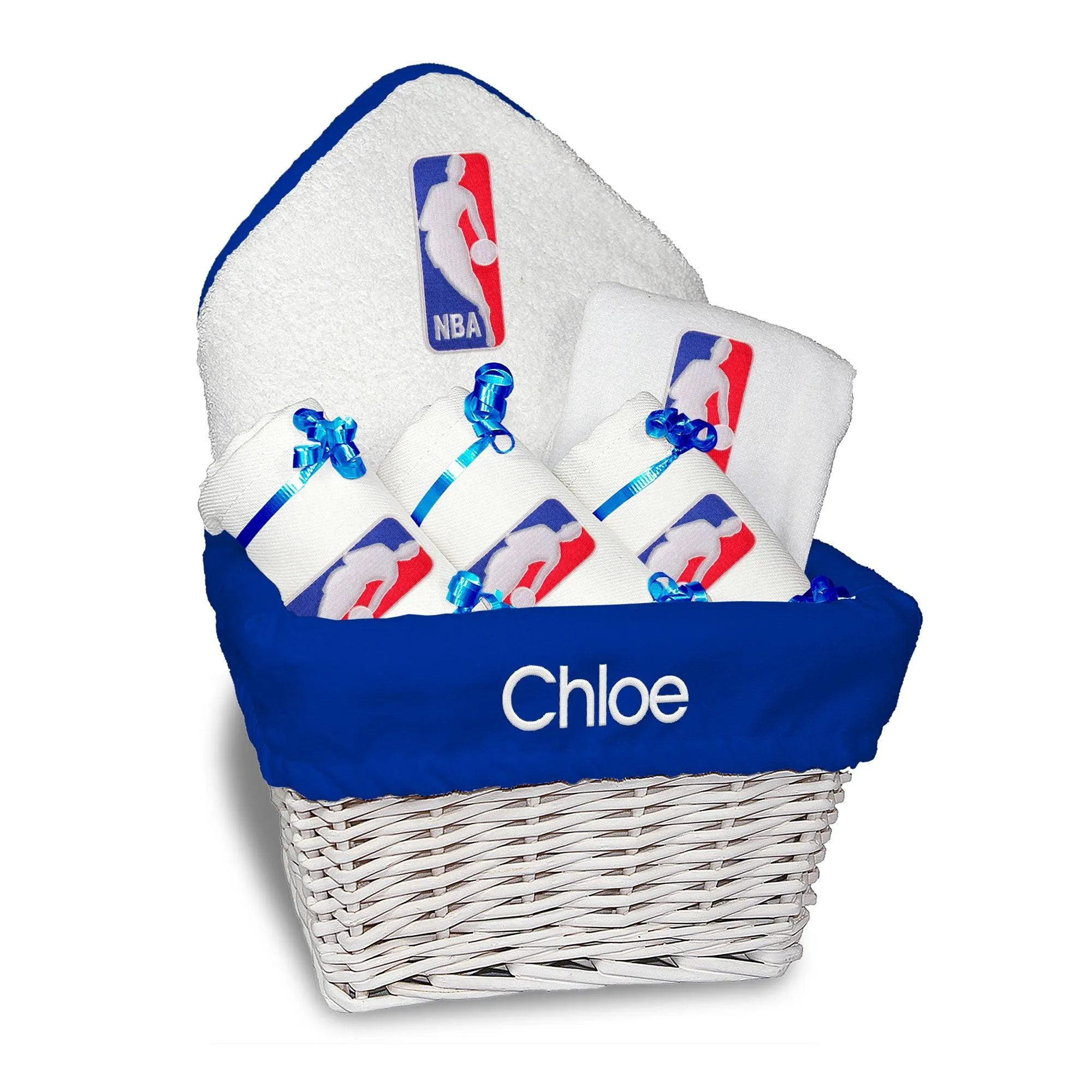 Personalized NBA Logoman Medium Basket - 6 Items