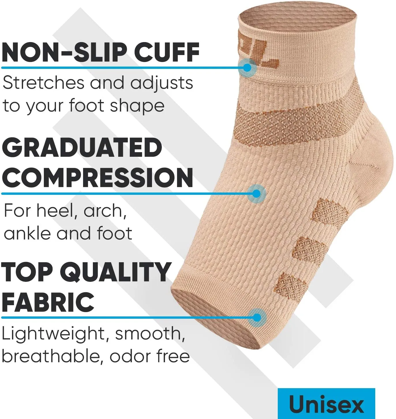 PowerLix™ Plantar Fasciitis Support Socks (2 Pairs)