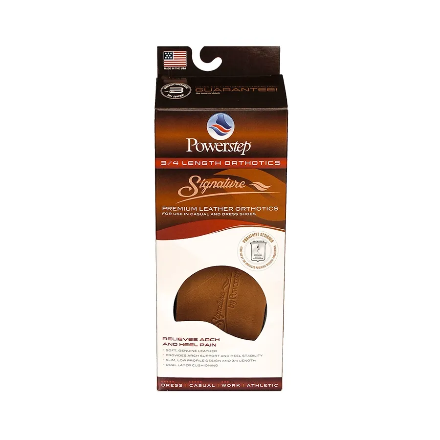 PowerStep Signature Dress Orthotics 3/4-Length