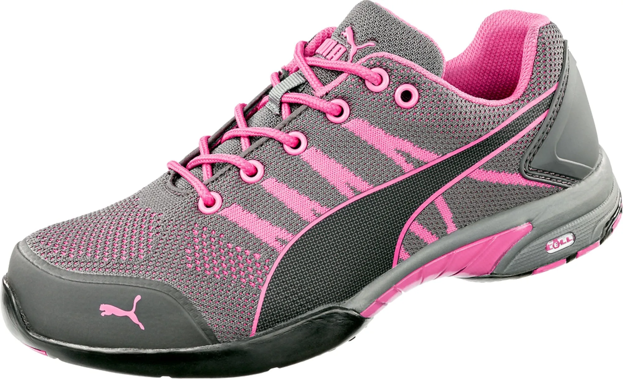 Puma Safety Pink/Grey Womens Textile Celerity Low ST Oxford Work Shoes 7.5 M