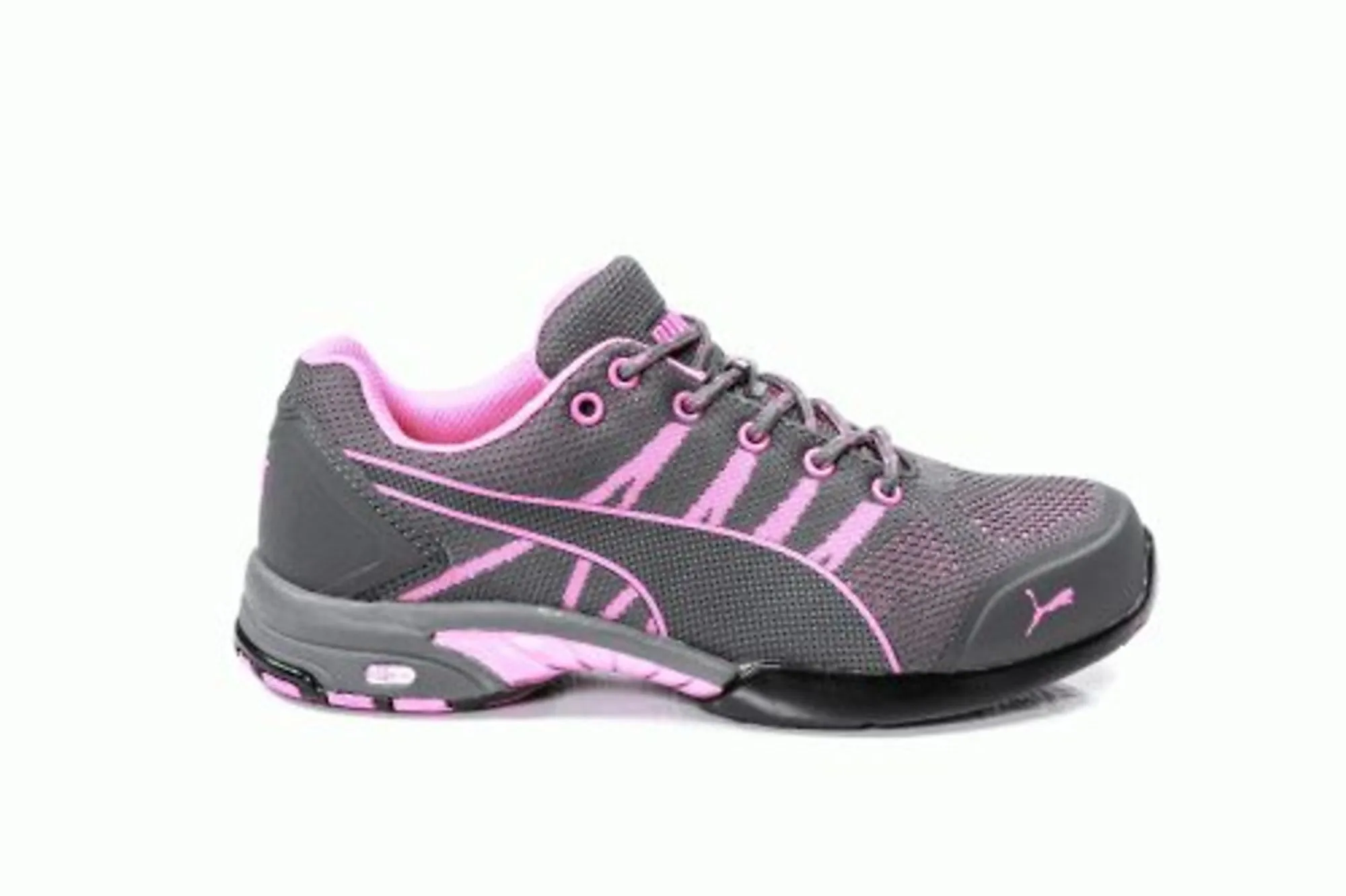 Puma Safety Pink/Grey Womens Textile Celerity Low ST Oxford Work Shoes 7.5 M