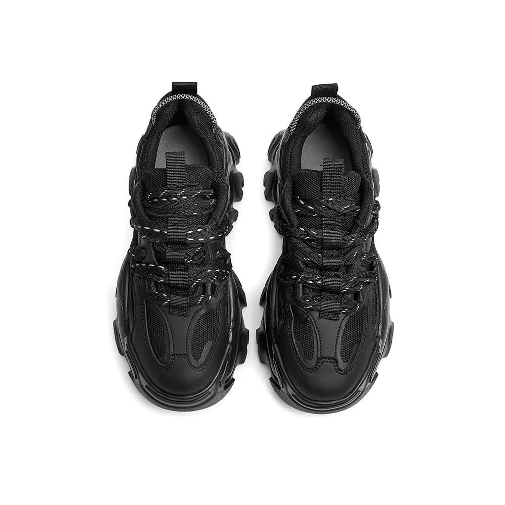 Pure Cool Black Platform Sneakers