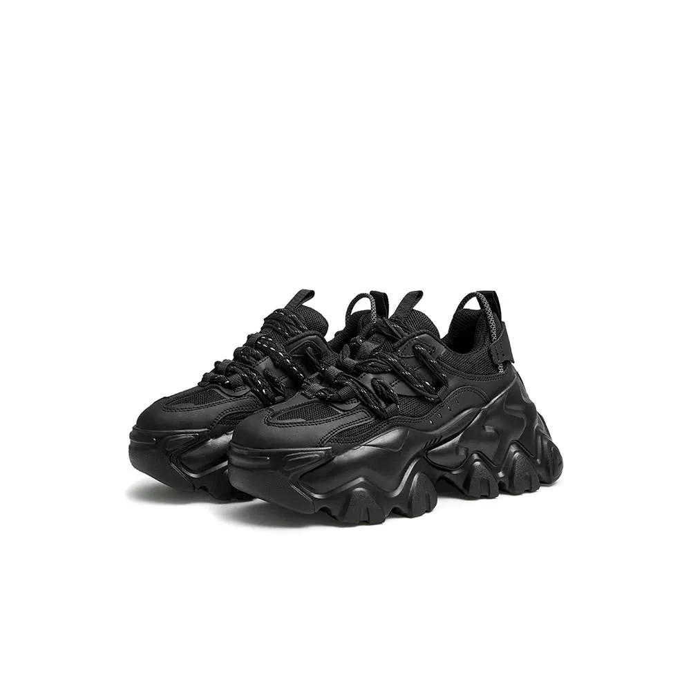 Pure Cool Black Platform Sneakers