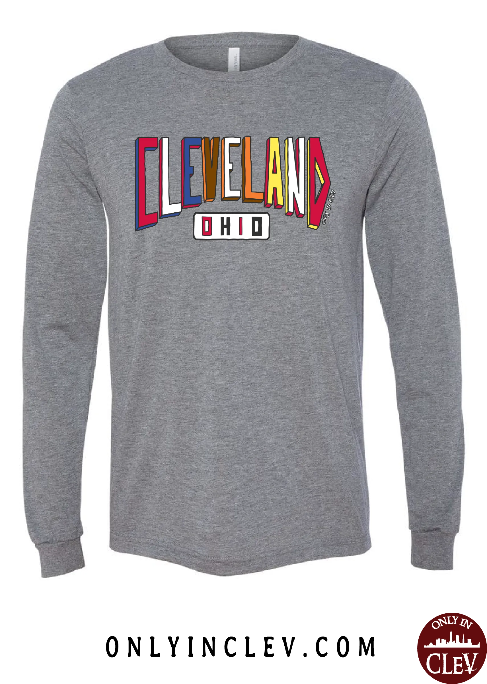 "Colors of Cleveland" Design on Gray