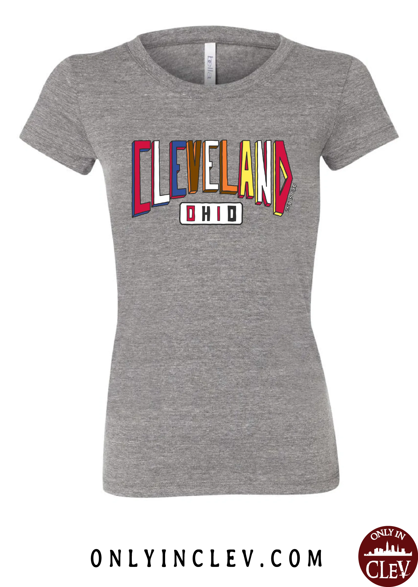 "Colors of Cleveland" Design on Gray