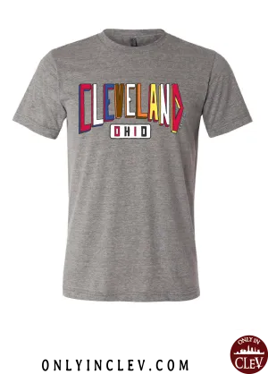 "Colors of Cleveland" Design on Gray