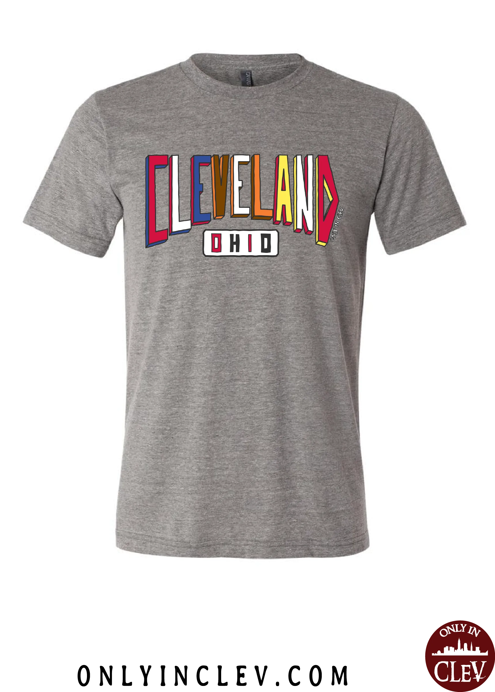 "Colors of Cleveland" Design on Gray