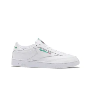 REEBOK AR0456 CLUB C 85 MN'S (Medium) White/Green Leather Lifestyle Shoes