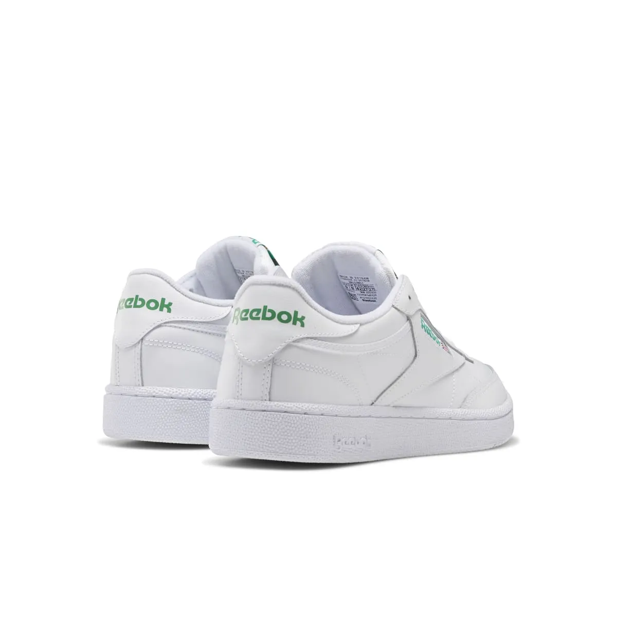 REEBOK AR0456 CLUB C 85 MN'S (Medium) White/Green Leather Lifestyle Shoes