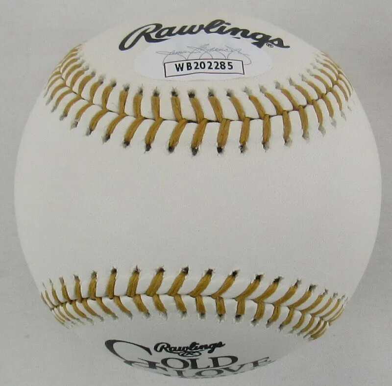 Roberto Alomar Signed Rawlings Golden Glove Baseball JSA Witness