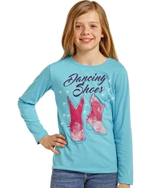 Rock & Roll Cowgirl Girls' and Dancing Shoes Graphic Tee - G4t4345