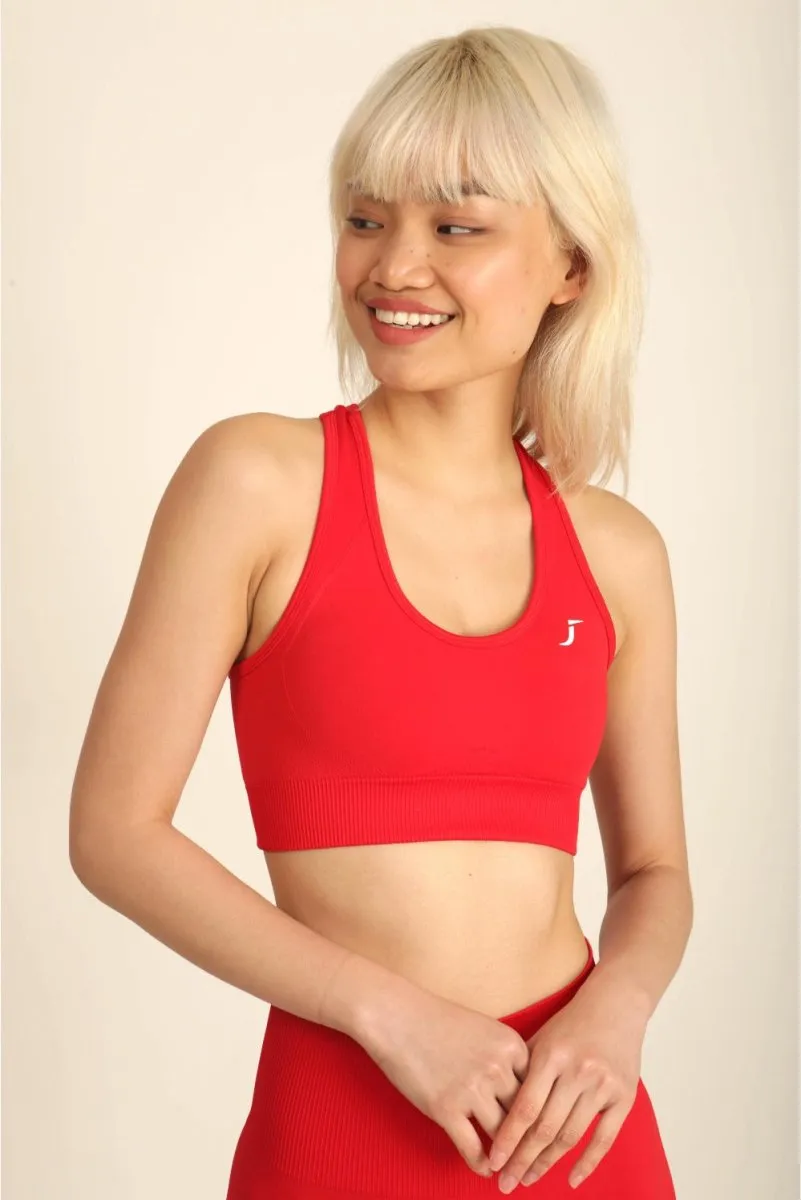 Seamless Sports Bra - Rouge Red