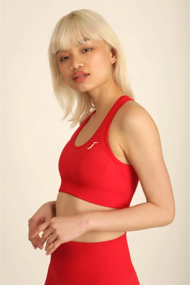 Seamless Sports Bra - Rouge Red