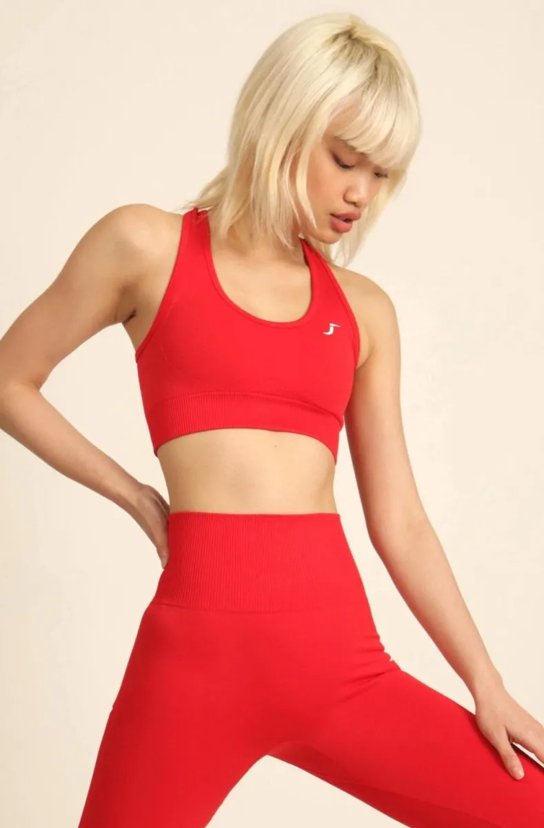 Seamless Sports Bra - Rouge Red