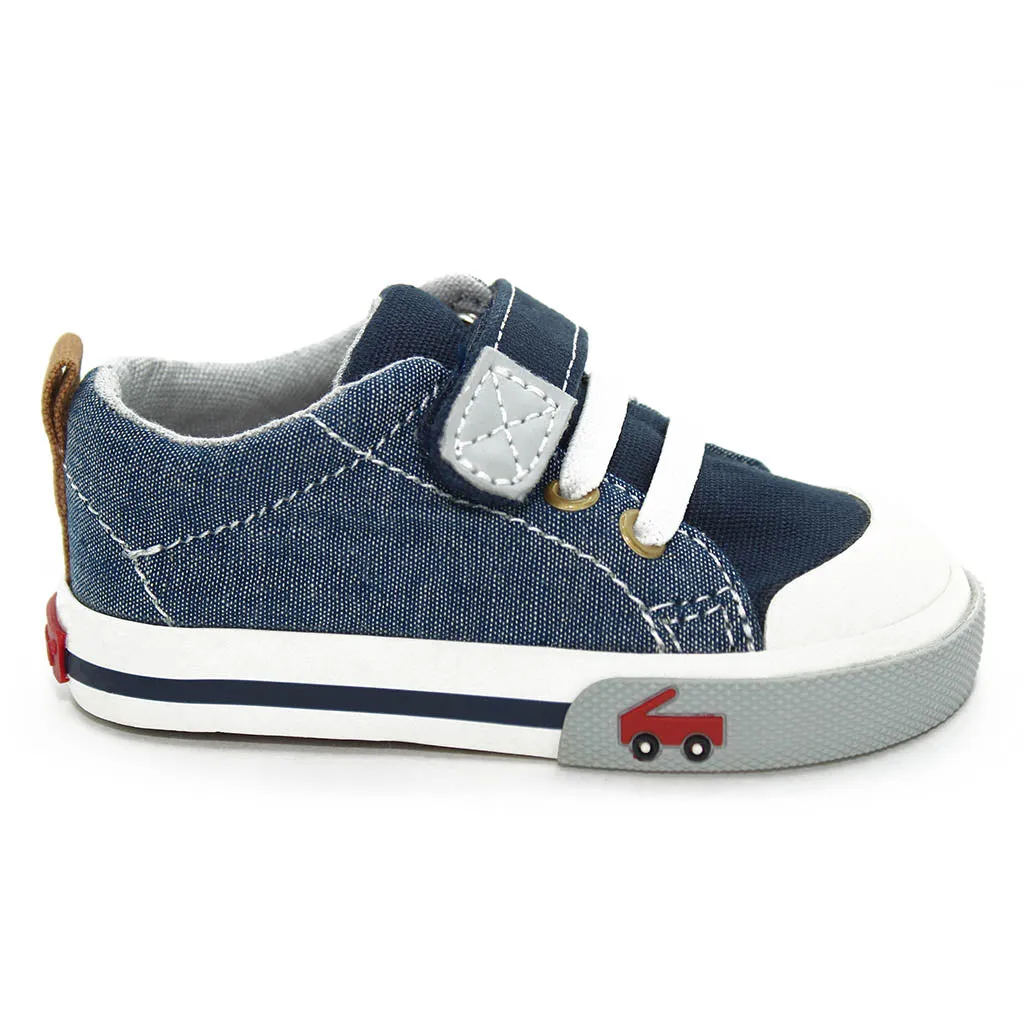 See Kai Run Stevie Sneakers Chambray Infants Walkers Toddlers Kids Boys - Kids Shoes