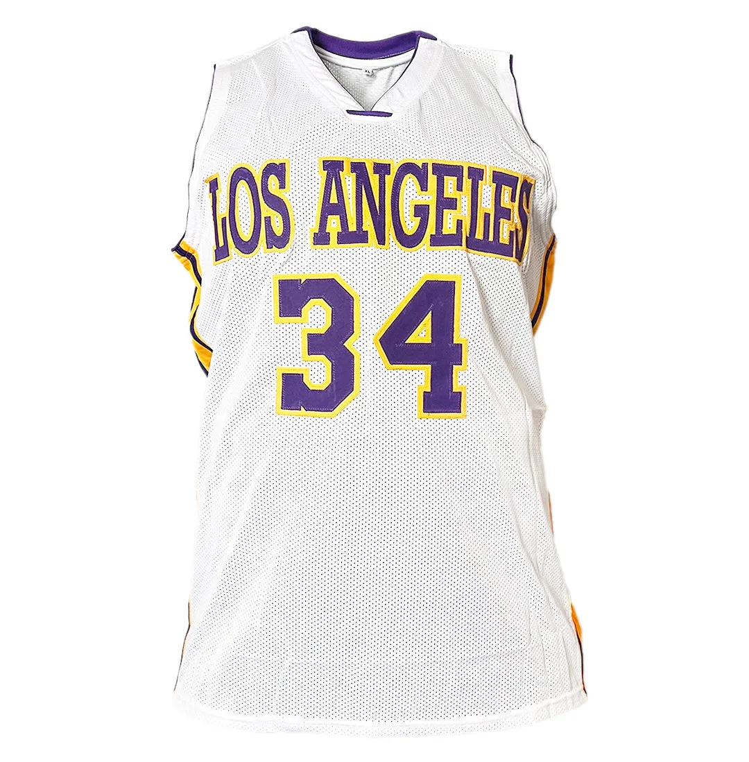 Shaquille O'Neal Signed Los Angeles White Basketball Jersey (Beckett)