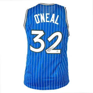 Shaquille O'Neal Signed Orlando Blue Pinstripe Diesel Basketball Jersey (Beckett)