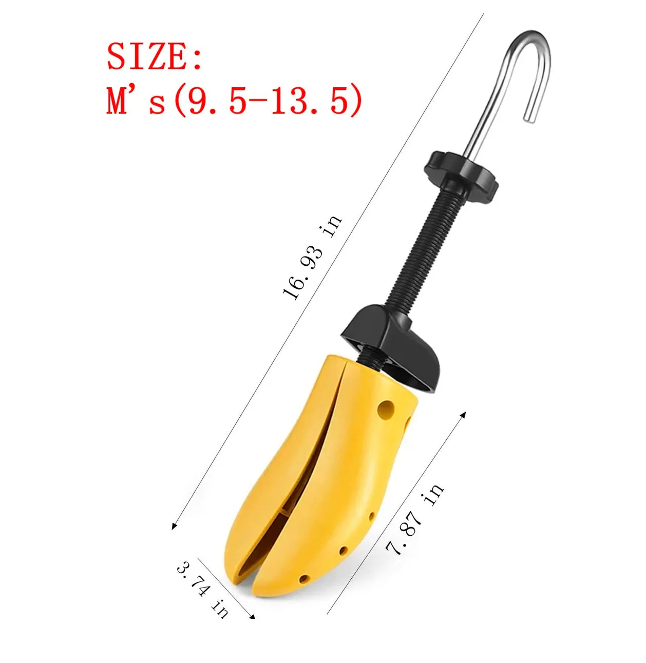 Shoe Stretcher,Two Way Shoe Stretcher Adjustable Length and Width,Unisex Color Yellow