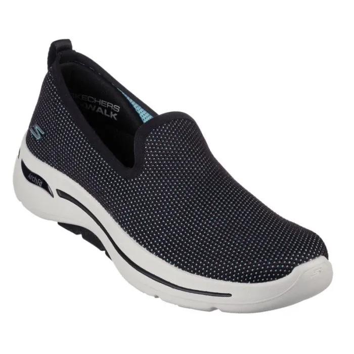 Skechers Go Walk Arch Fit Slip On Space Light Black