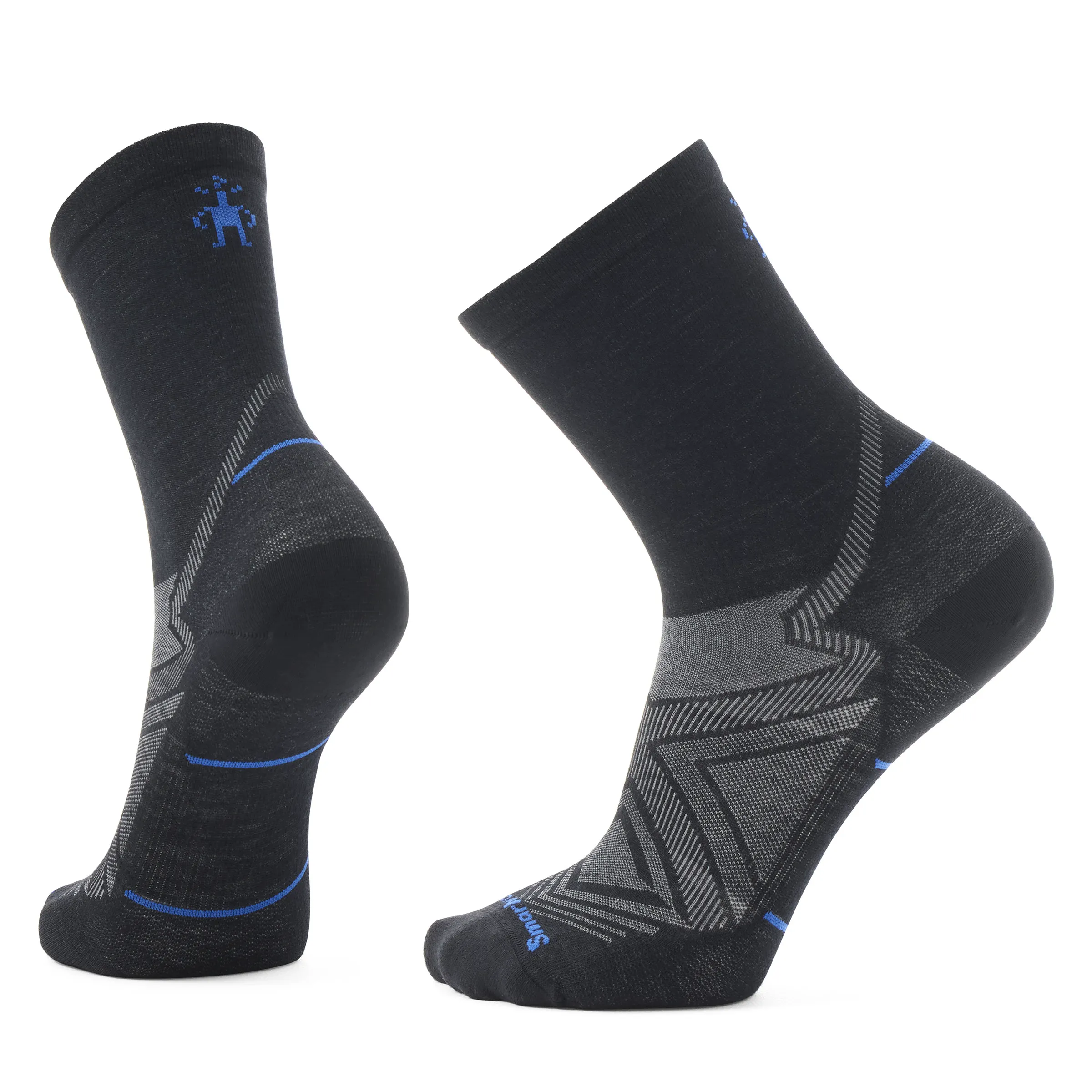 Smartwool Run Mid Crew Socks Color: Black