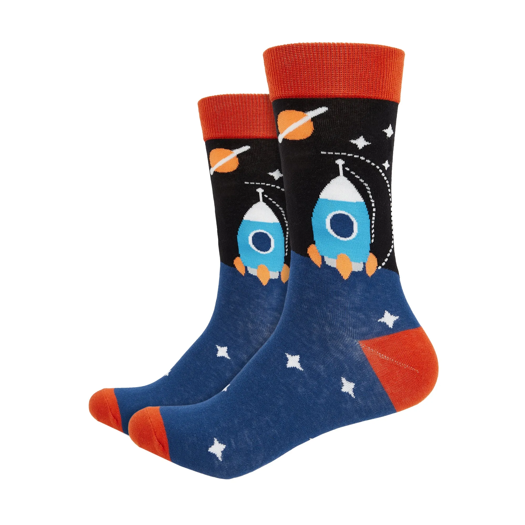 Space Shuttle Printed Crew Length Socks