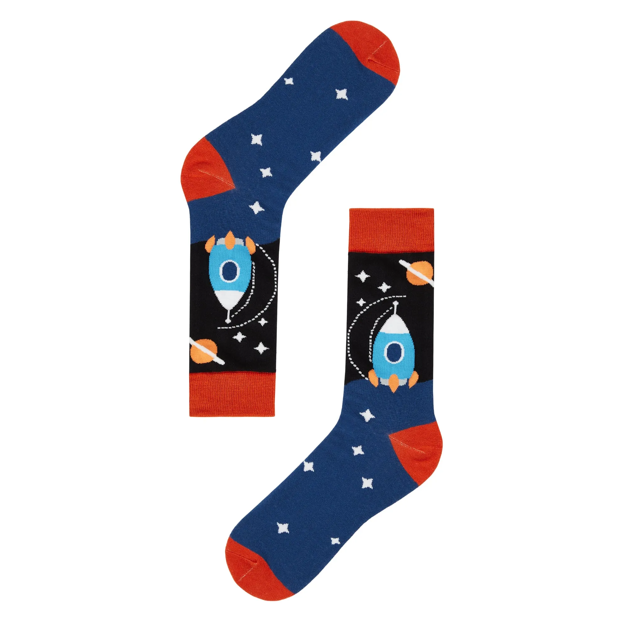 Space Shuttle Printed Crew Length Socks