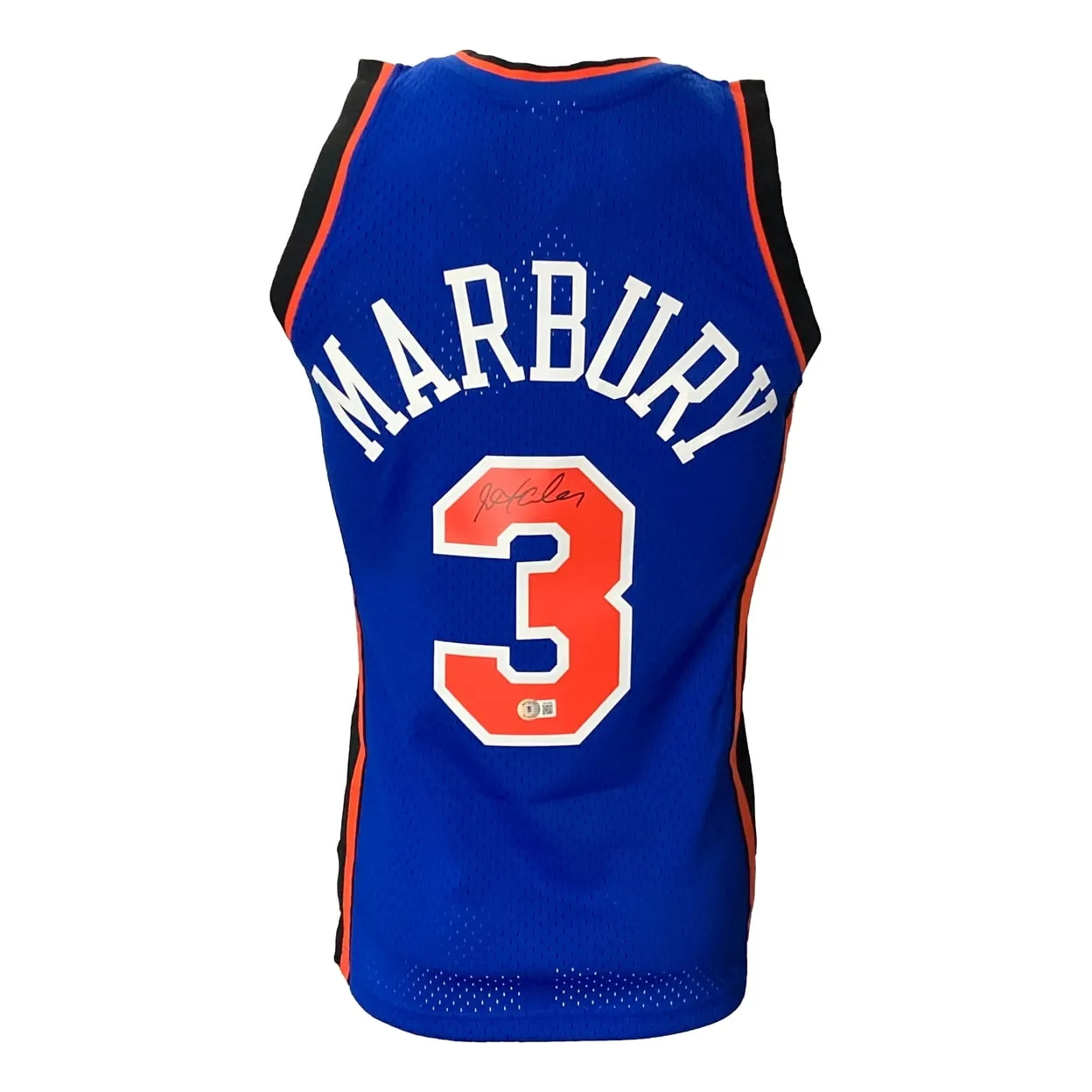 Stephon Marbury Signed New York Knicks 2005/06 M&N HWC Swingman Jersey BAS ITP