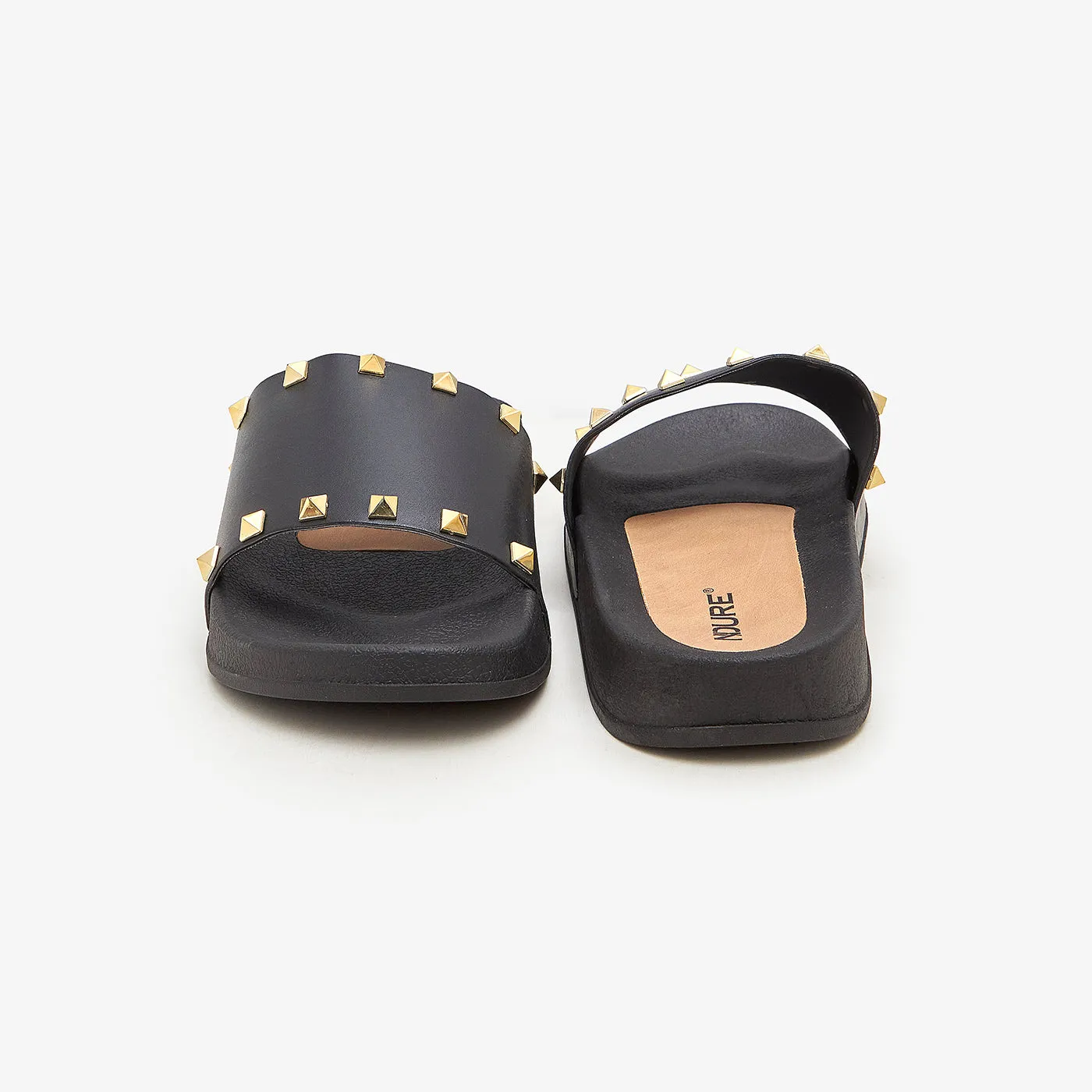 Studded Women's Slides