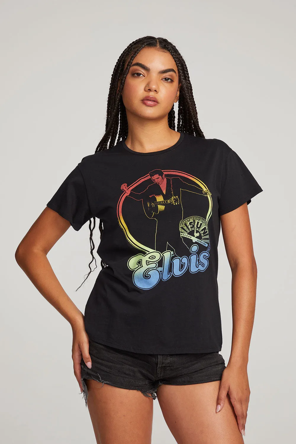 Sun Records Rainbow Elvis Tee