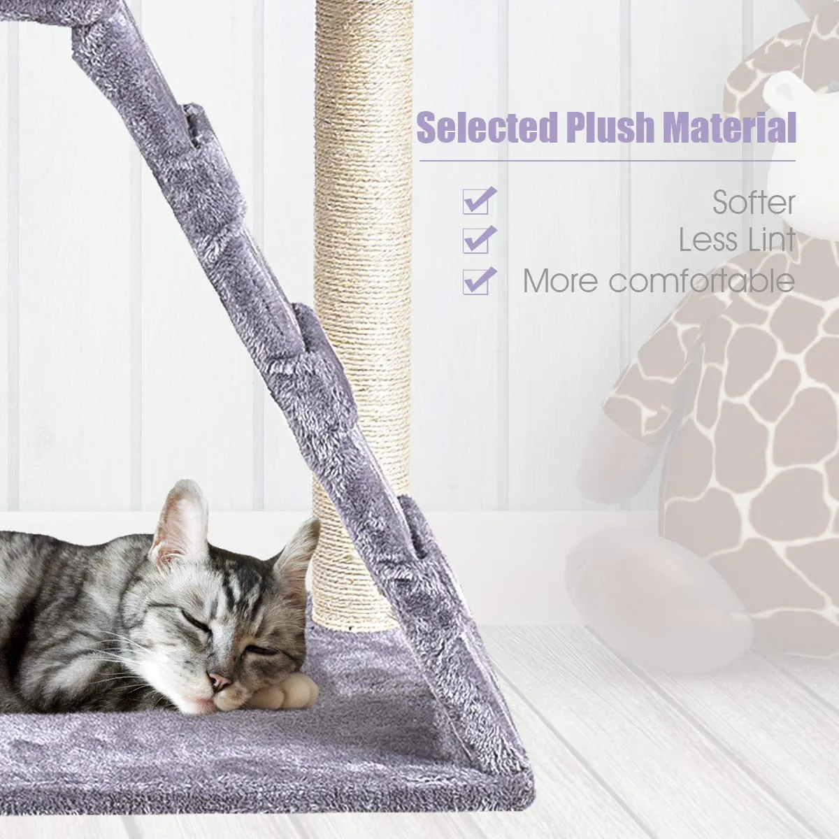 Tangkula Cat Tree, Multi-Level Cat Condo Tower (36")