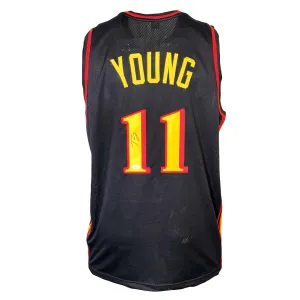 Trae Young Signed Atlanta Black Basketball Jersey (JSA)