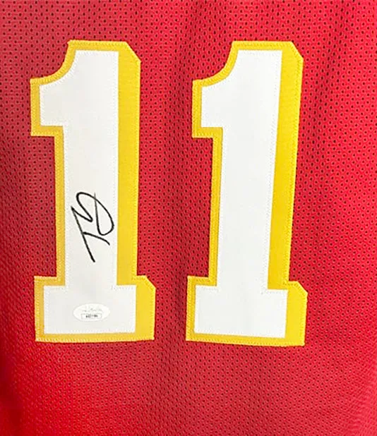 Trae Young Signed Atlanta Red Basketball Jersey (JSA)