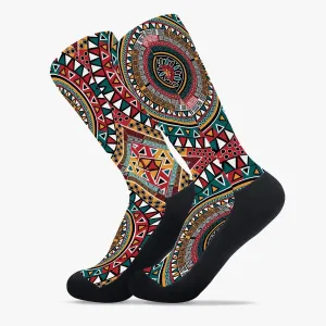 Tribal Kaleidoscope Unisex Reinforced Sports Socks