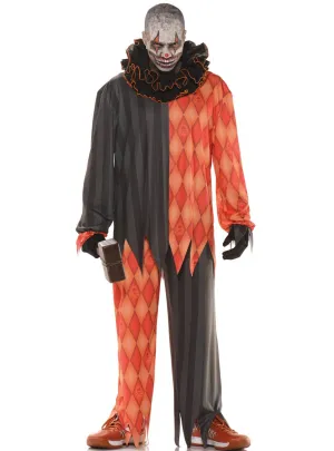 Twisted Evil Clown Plus Size Mens Halloween Costume