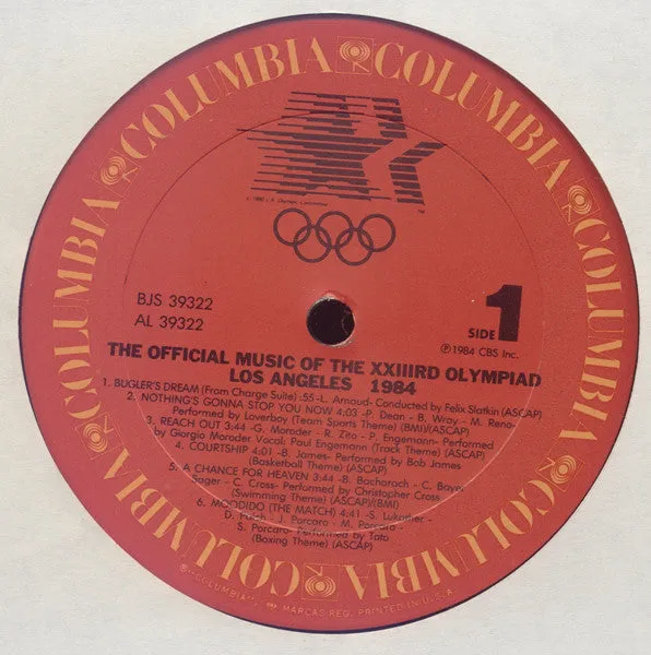 Various - The Official Music Of The XXIIIrd Olympiad Los Angeles 1984 (LP, Album, Car) (VG )