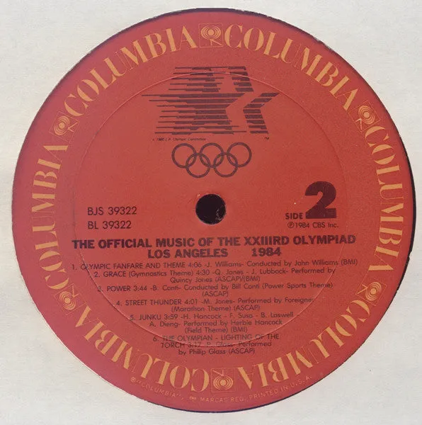 Various - The Official Music Of The XXIIIrd Olympiad Los Angeles 1984 (LP, Album, Car) (VG )