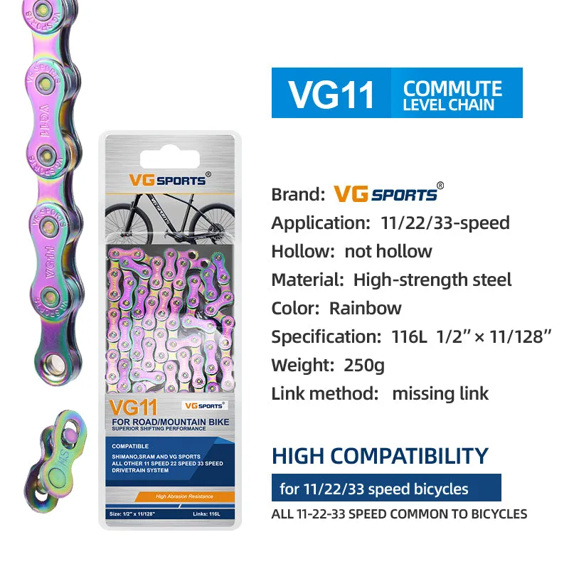 VG Sports Rainbow 8/9/10/11/12 Speed Bicycle Chain