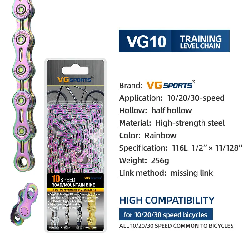 VG Sports Rainbow 8/9/10/11/12 Speed Bicycle Chain