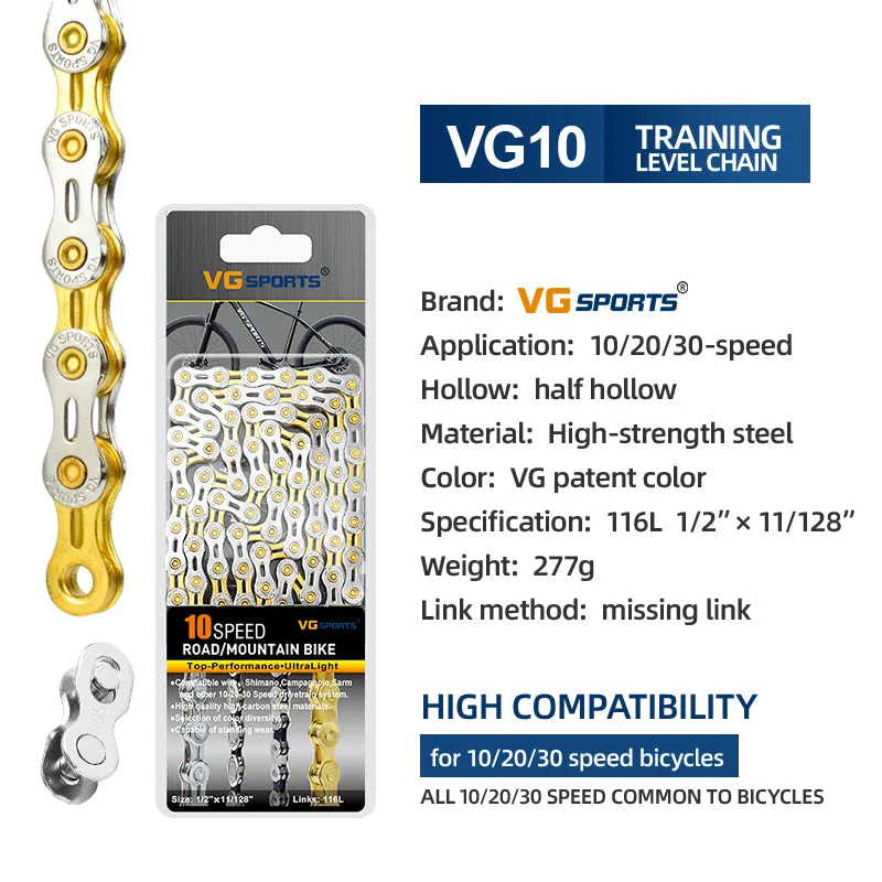 VG Sports VG-Patent-Color 8/9/10/11 Speed Bicycle Chain