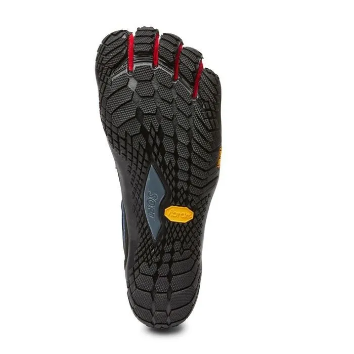 Vibram Men V-Trek Fitness Five Finger Megagrip Running Trainers - Denim Red