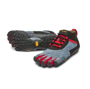 Vibram Women V-Trek Fitness Five Fingers Outdoor Sports Light Denim Red Trainers