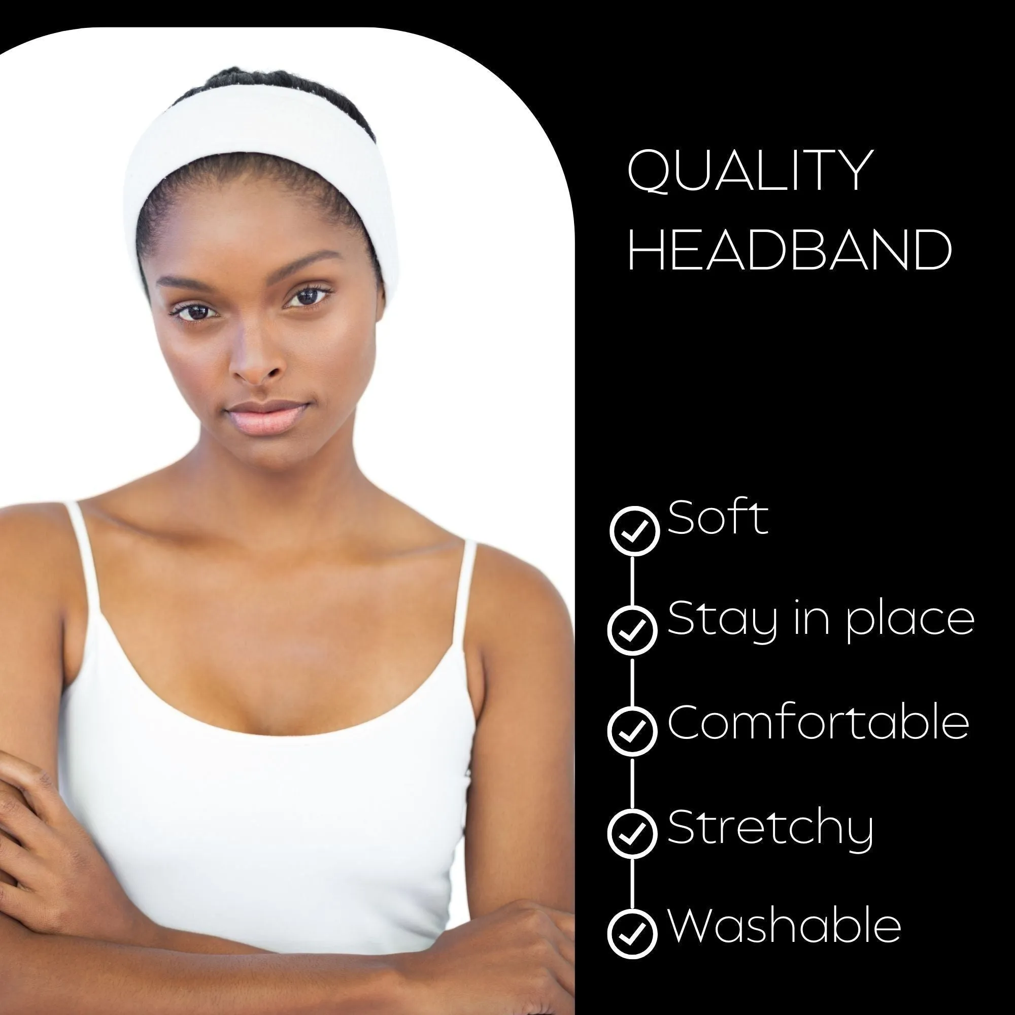 White Wide Headband